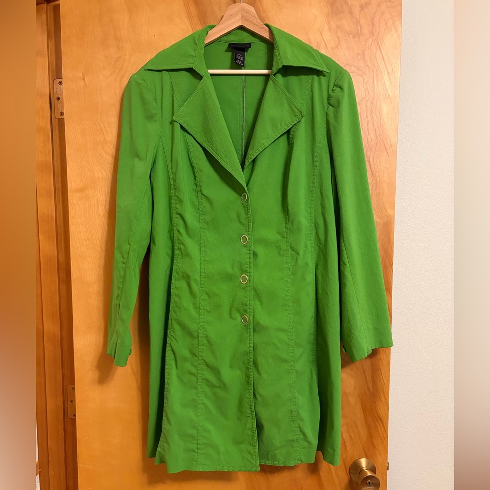 Vibrant Green Long Coat